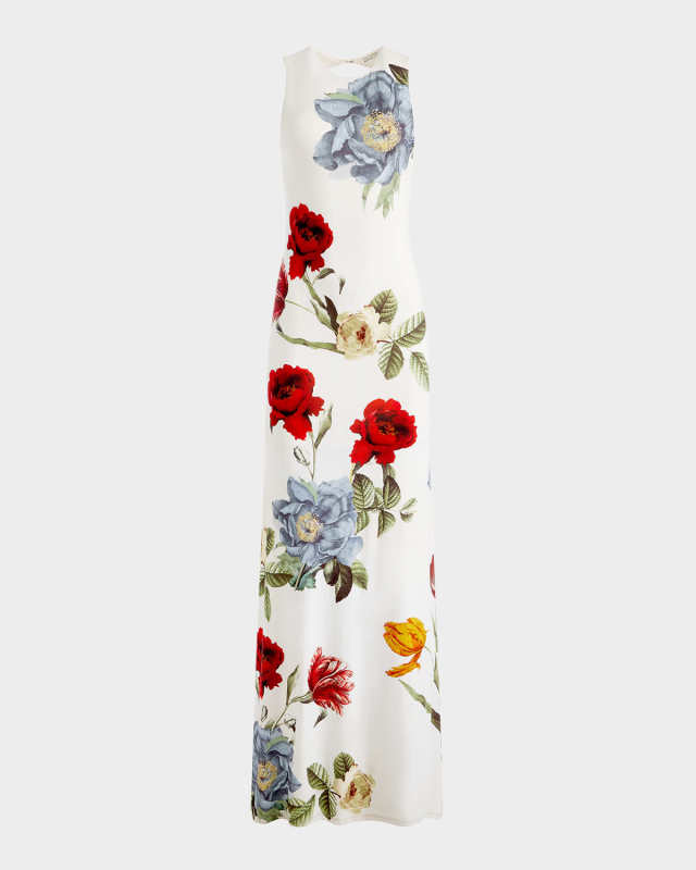Delora Open-Back Sleeveless Maxi Dress